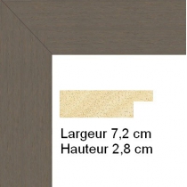 profil cadre photo large plat gris