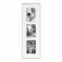 Cadre bois arrondi blanc 2 cm multivues 3 photos 10x15 ou 15x10