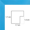  profil cadre photo cadre plat bleu mat