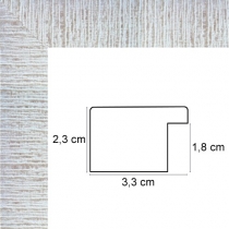 profil cadre photo blanc strié