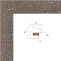 profil cadre photo marron tacheté blanc