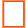 cadre photo plat arrondi orange
