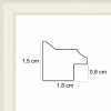 profil cadre photo plat mat blanc