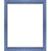 cadre photo bleu pointillé argent