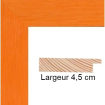 profil cadre photo orange strié