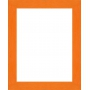 cadre photo orange strié