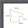profil cadre photo gris tacheté blanc